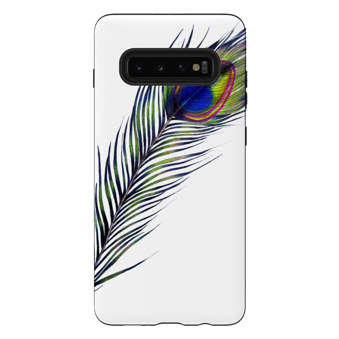 Galaxy S10 plus StrongFit The Peacock's Feather by ECMazur 