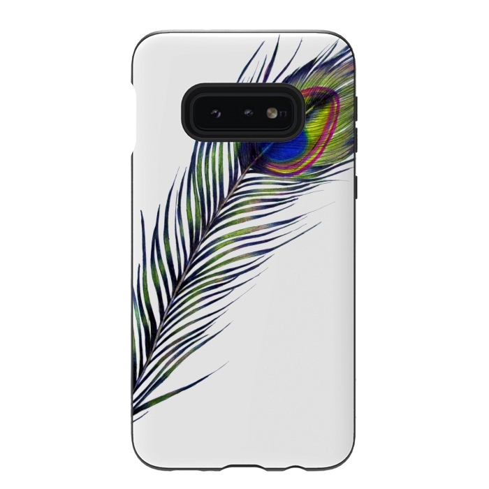 Galaxy S10e StrongFit The Peacock's Feather by ECMazur 