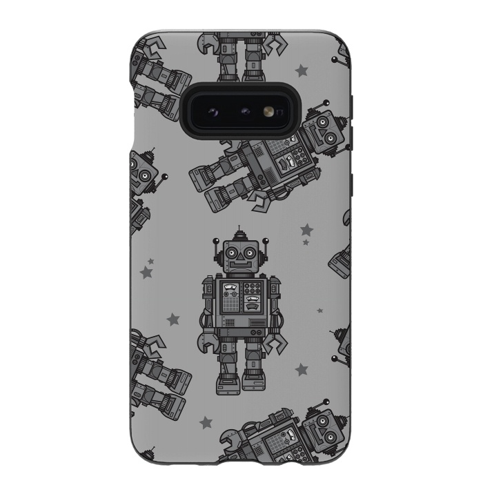 Galaxy S10e StrongFit A Vintage Robot Friend Pattern  by Wotto