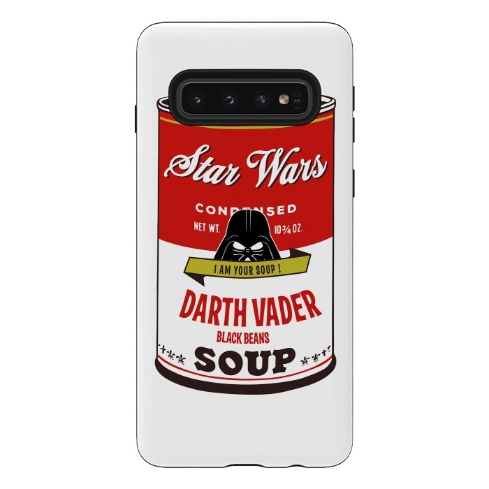 Galaxy S10 StrongFit Star Wars Campbells Soup Vader by Alisterny