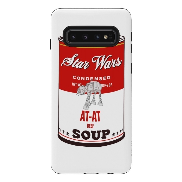 Galaxy S10 StrongFit Star Wars Campbells Soup At-At by Alisterny