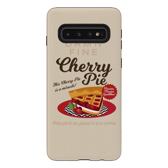 Galaxy S10 StrongFit Twin Peaks Damn Fine Cherry Pie by Alisterny