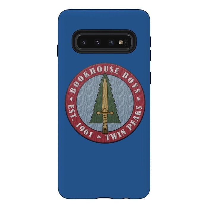 Galaxy S10 StrongFit Twin Peaks Bookhouse Boys Embroidered by Alisterny