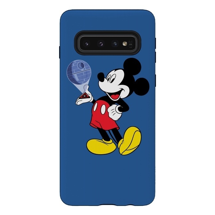 Galaxy S10 StrongFit Mickey Mouse Death Star Plans Star Wars by Alisterny
