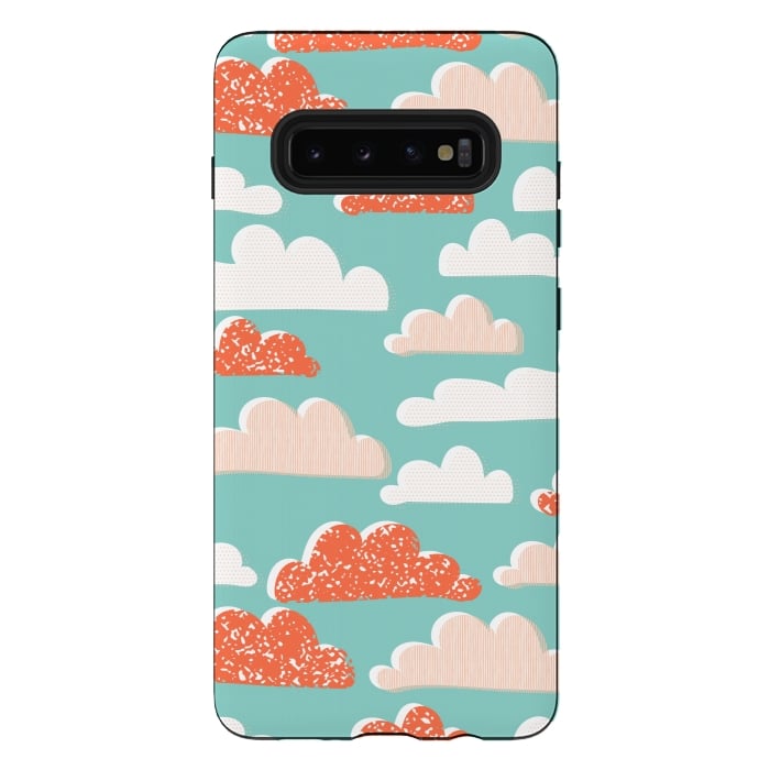 Galaxy S10 plus StrongFit Clouds by Edith May