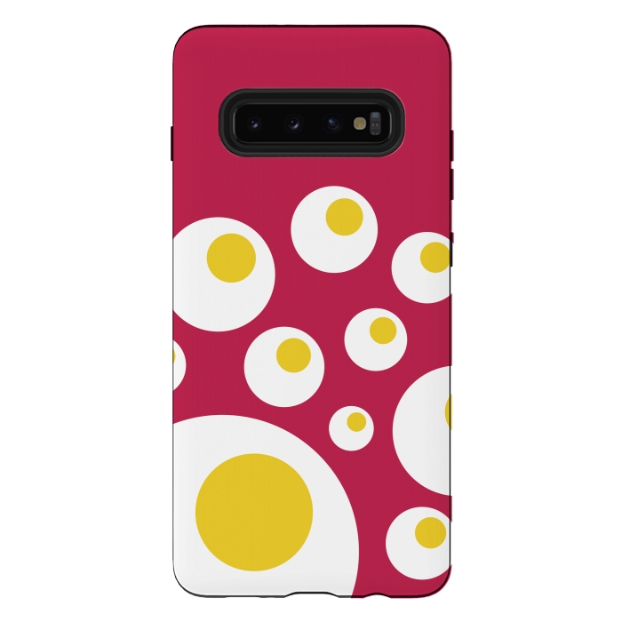 Galaxy S10 plus StrongFit The Fried Eggs Rebellion by Dellán