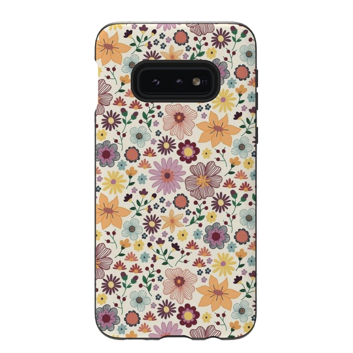 Galaxy S10e StrongFit Wild Bloom by TracyLucy Designs