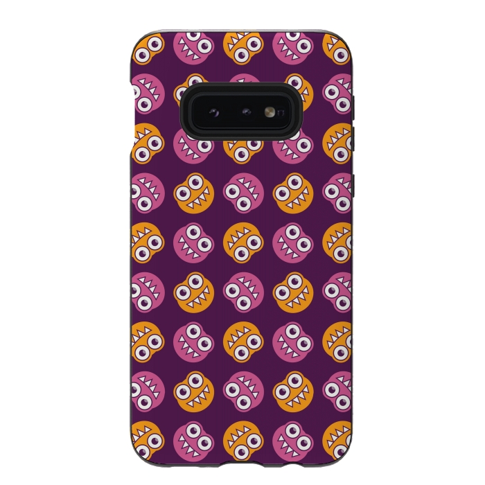 Galaxy S10e StrongFit Cute Cartoon Bugs Pattern by Boriana Giormova