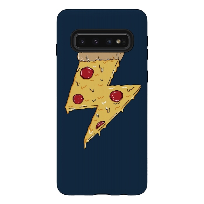 Galaxy S10 StrongFit Pizza Power by Coffee Man