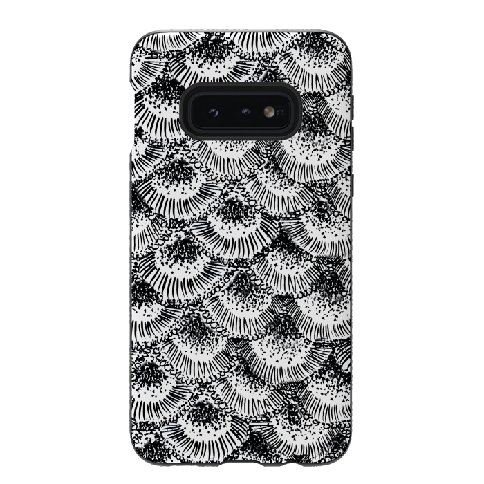 Galaxy S10e StrongFit Organic Burst Black by Caitlin Workman