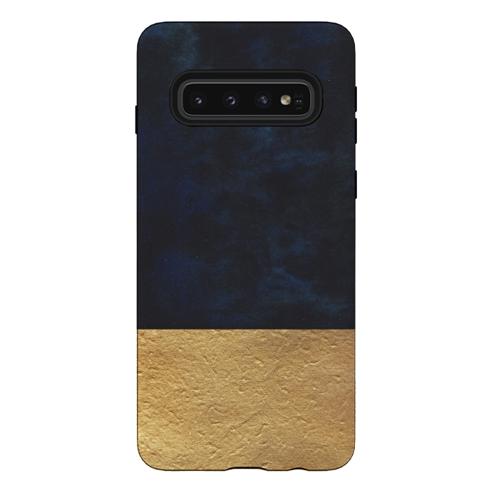 Galaxy S10 StrongFit Velvet and Gold by Caitlin Workman
