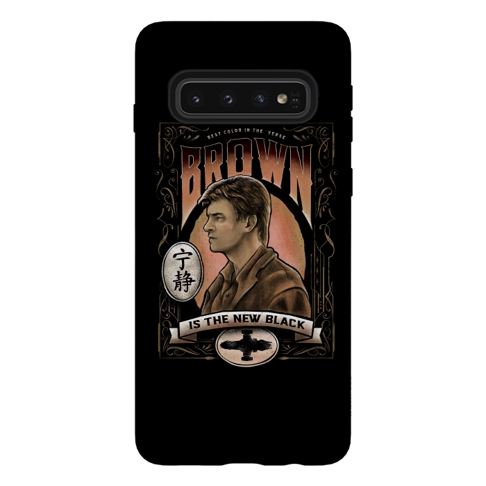 Galaxy S10 StrongFit Brown is the new black by Barrett Biggers