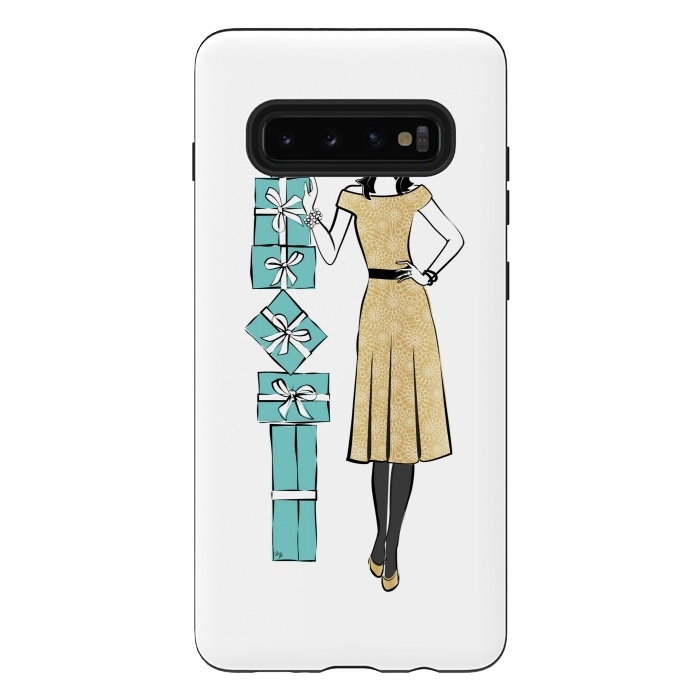 Galaxy S10 plus StrongFit Attractive young Woman with gifts by Martina