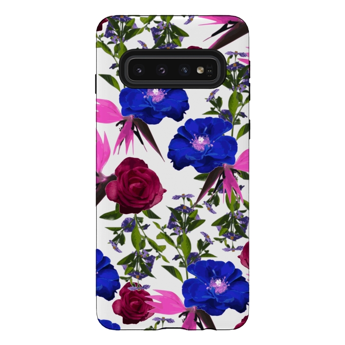 Galaxy S10 StrongFit Fragrant Florals by Zala Farah