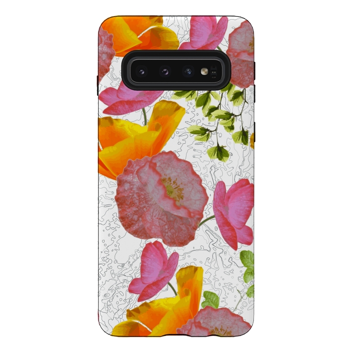 Galaxy S10 StrongFit New Flowers by Zala Farah