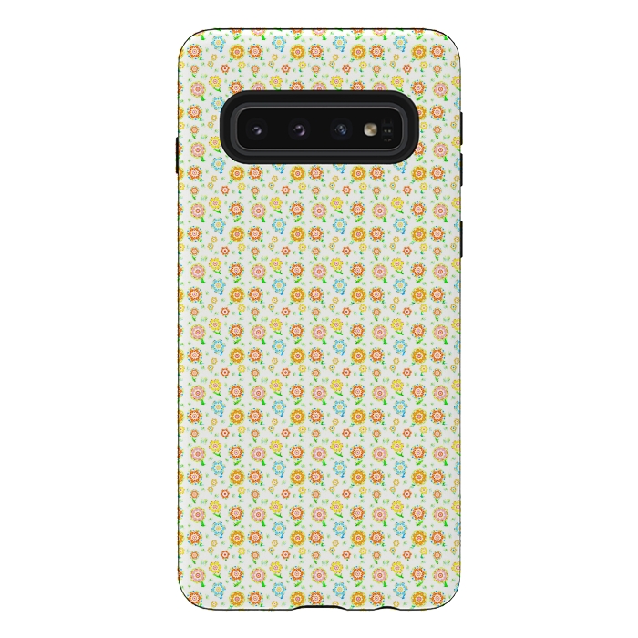 Galaxy S10 StrongFit Tiny Sweeties by Bettie * Blue