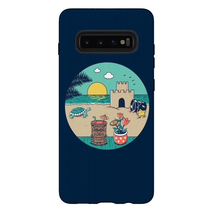 Galaxy S10 plus StrongFit Video game beach by Coffee Man