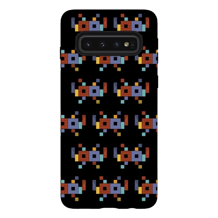 Galaxy S10 StrongFit Retro Cubism by Coffee Man