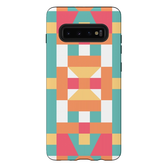 Galaxy S10 plus StrongFit Candy Land (by Color Blocks) by Zala Farah