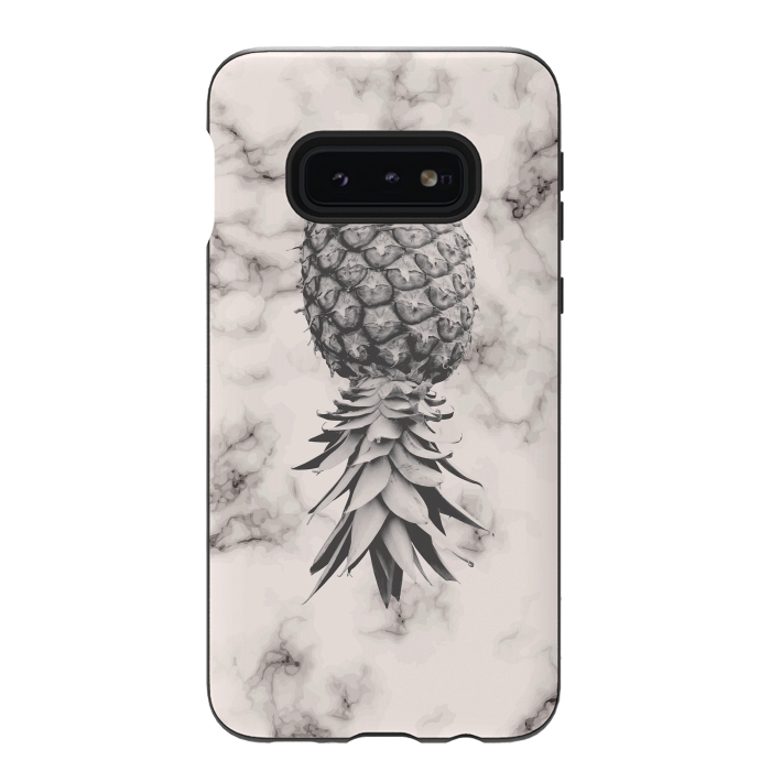 Galaxy S10e StrongFit Marble Texture Seamless Pattern Pineapple 052 by Jelena Obradovic