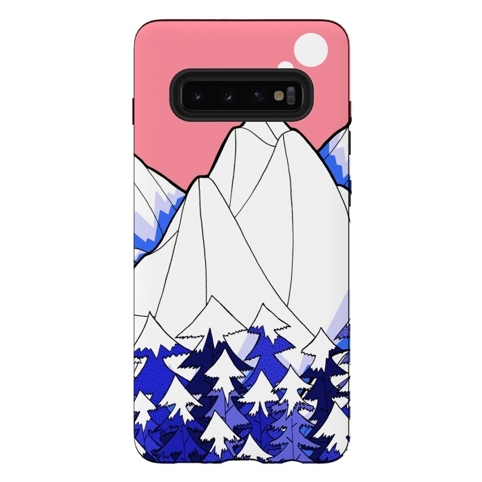 Galaxy S10 plus StrongFit The deep blue forests of the mountains by Steve Wade (Swade)