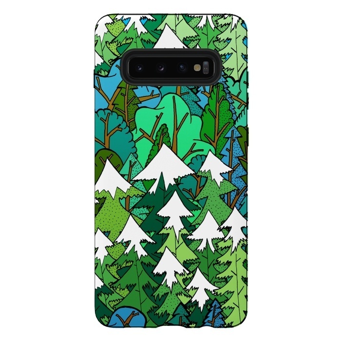 Galaxy S10 plus StrongFit Winter's Forest by Steve Wade (Swade)