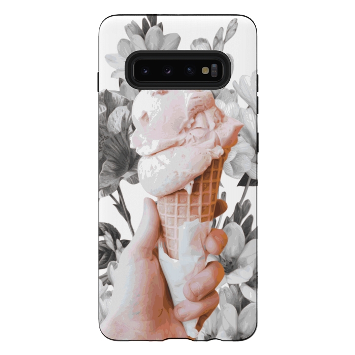 Galaxy S10 plus StrongFit Floral Ice-Cream by Zala Farah