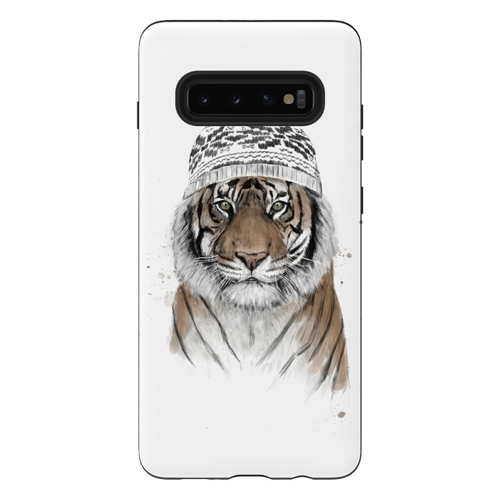 Galaxy S10 plus StrongFit Siberian tiger by Balazs Solti