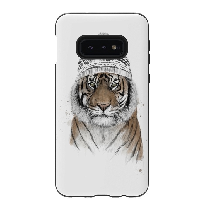 Galaxy S10e StrongFit Siberian tiger by Balazs Solti