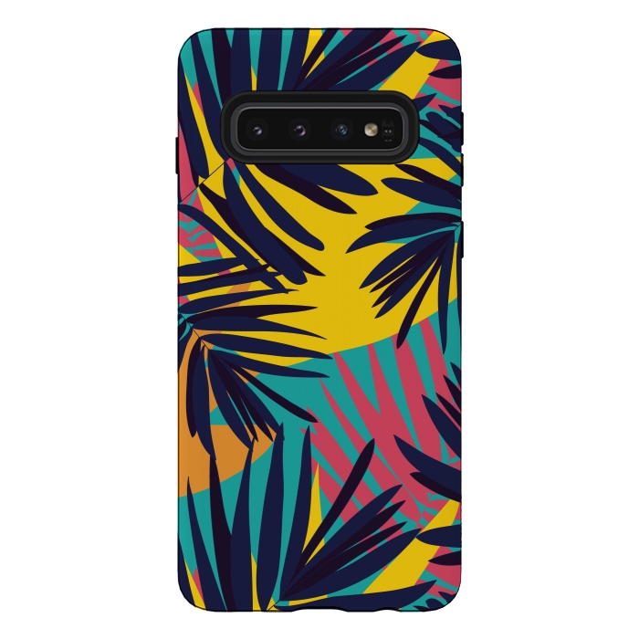Galaxy S10 StrongFit Tropical Jungle by Zoe Charlotte