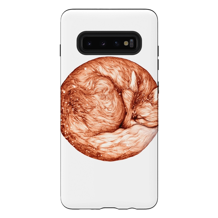 Galaxy S10 plus StrongFit Fox and Snow by ECMazur 