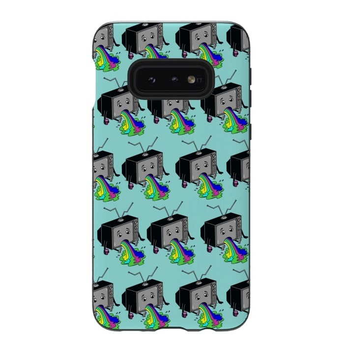 Galaxy S10e StrongFit Vomit Tv by Coffee Man