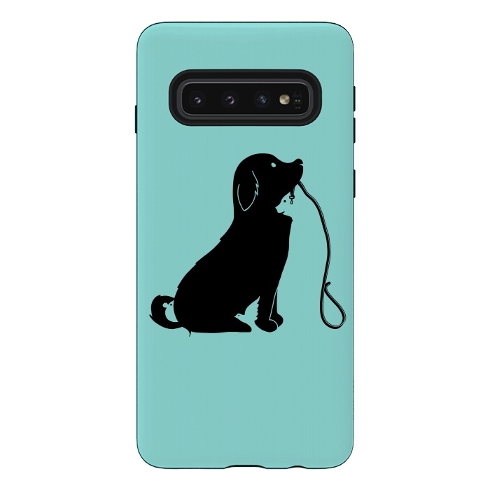 Galaxy S10 StrongFit Animals green by Coffee Man