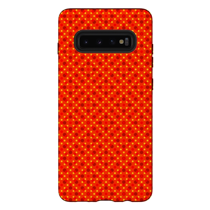 Galaxy S10 plus StrongFit Dots Ethnic Pattern by Dhruv Narelia