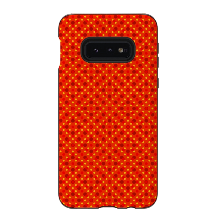 Galaxy S10e StrongFit Dots Ethnic Pattern by Dhruv Narelia