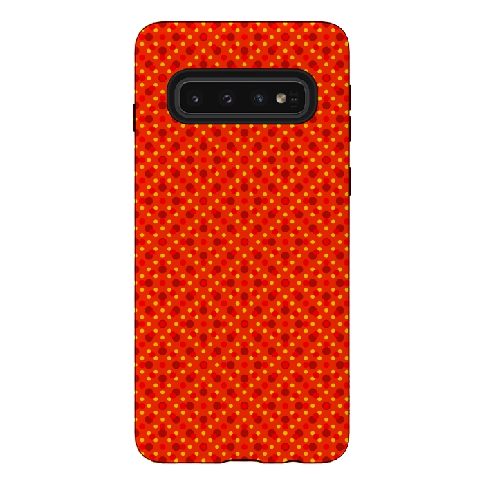 Galaxy S10 StrongFit Dots Ethnic Pattern by Dhruv Narelia