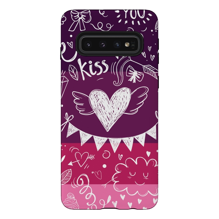 Galaxy S10 StrongFit Love in four colors by Rossy Villarreal