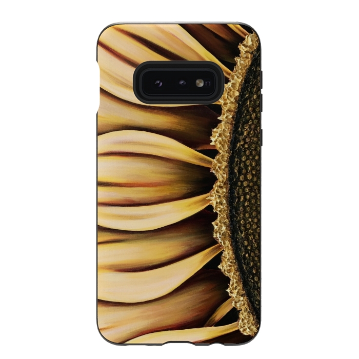 Galaxy S10e StrongFit Sunflower by Denise Cassidy Wood