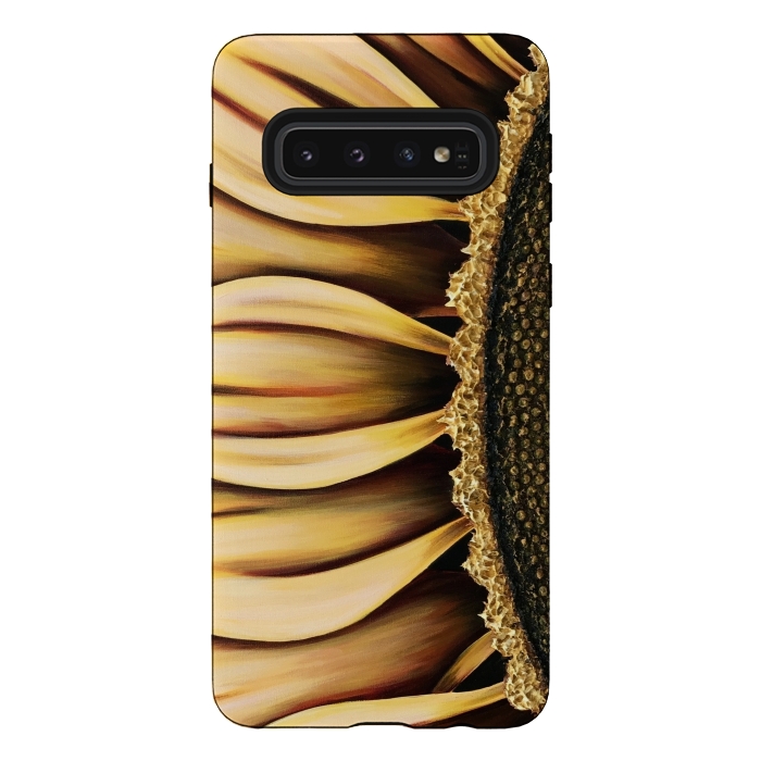 Galaxy S10 StrongFit Sunflower by Denise Cassidy Wood