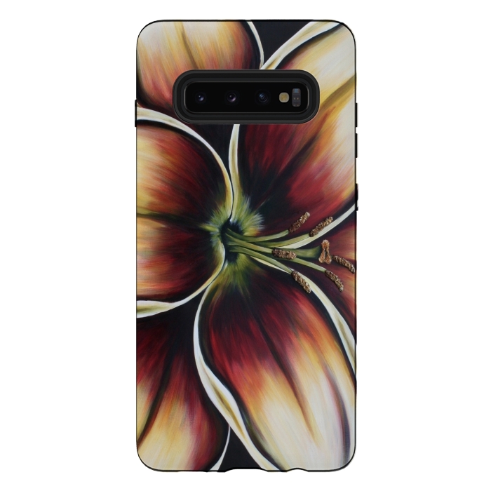 Galaxy S10 plus StrongFit Sunset Lily by Denise Cassidy Wood