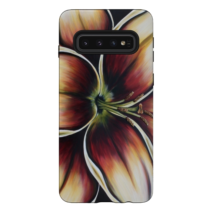 Galaxy S10 StrongFit Sunset Lily by Denise Cassidy Wood