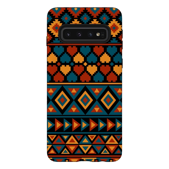Galaxy S10 StrongFit aztec traditional pattern by Dhruv Narelia