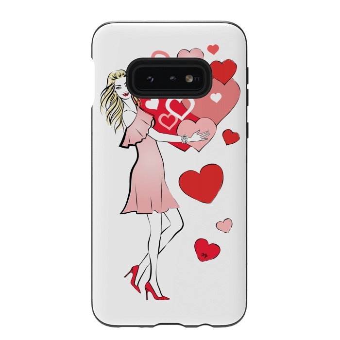 Galaxy S10e StrongFit Queen of Hearts by Martina