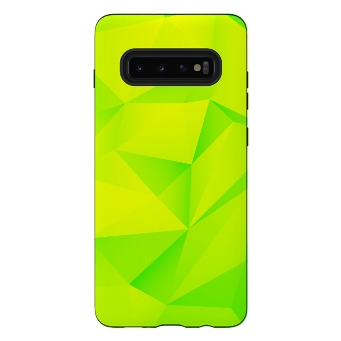 Galaxy S10 plus StrongFit Geomerty Lime Extraction by Sitchko