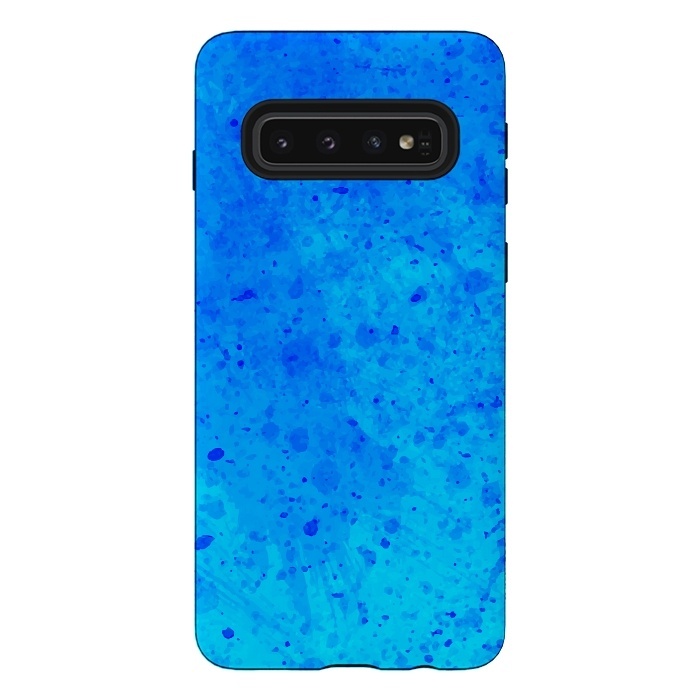 Galaxy S10 StrongFit Blue Chaos by Sitchko