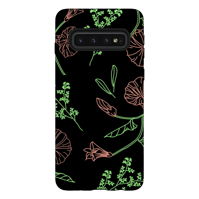 Galaxy S10 StrongFit floral design 3 by MALLIKA