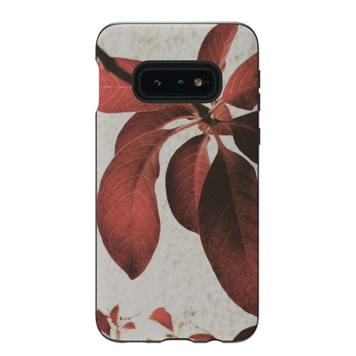 Galaxy S10e StrongFit red flower by MALLIKA