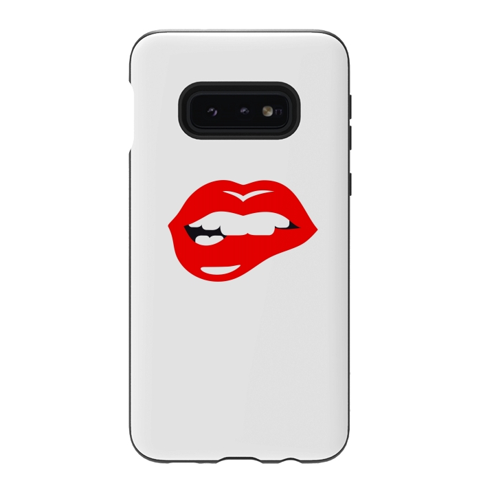 Galaxy S10e StrongFit Lip bite by Dhruv Narelia