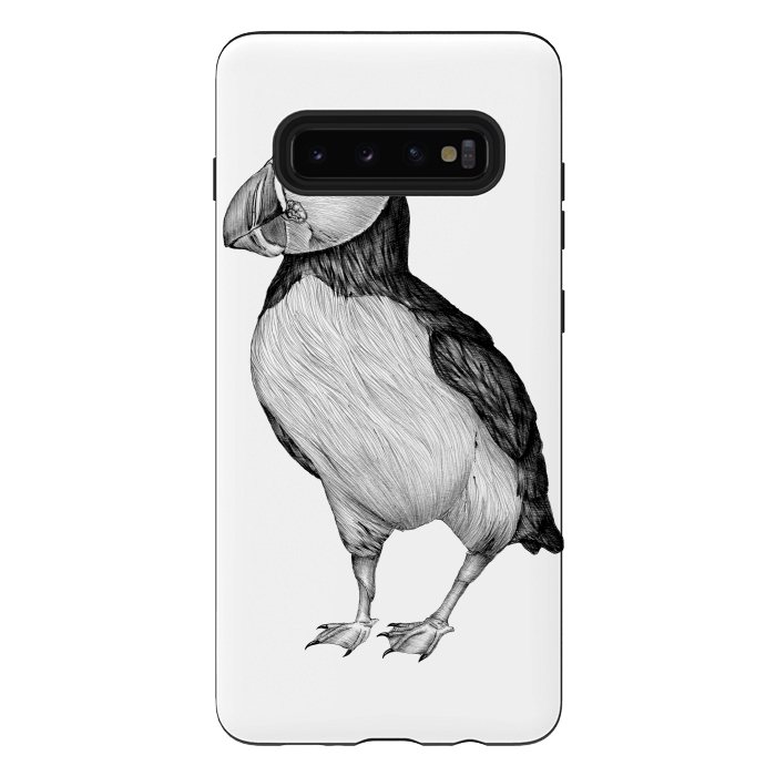 Galaxy S10 plus StrongFit Little Puffin by ECMazur 