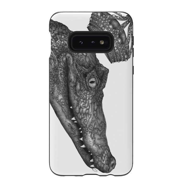 Galaxy S10e StrongFit The Alligator King by ECMazur 